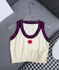 24 women's top, T-shirt, knitted vest, contrasting color patchwork design, fashionable and generous, two colors and three sizes