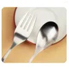 Dinnerware Sets 2 Piece Creative Stainless Steel Spoon And Fork Set Flatware With Hollow Out Heart-shaped Handle