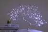 108 Led Touch Night Light Mini Romantico albero di Natale Filo di rame Garland Lampada da tavolo fata per bambini decorazioni da bar 2697339