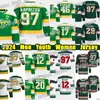 #97 Kirill Kaprizov Reverse Retro Hockey-Trikot #7 Brock Faber Mats Zuccarello Marc-Andre Fleury Jared Spurgeon Pat Maroon Foligno Joel Eriksson Ek Matt Boldy Trikots