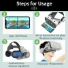 Dispositivi 3D Viar Telefono Realtà virtuale VR Occhiali Bluetooth Casco Cuffie Dispositivi intelligenti Lenti Occhiali per smartphone Controller cellulari