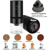 Verktyg Portable Electric Coffee Grinder Cafe Automatic Coffee Beans Mill Conical Burr Grinder Machine For Home Travel USB Laddningsbar