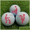 Golfträning AIDS 1PC Rolig ADT Humor Signal Ball Marker Justeringsverktygsmodeller Linjefodermall Drop Delivery Sports Outdoors DHXGH