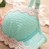 Set di reggiseni per ragazze adolescenti e slip in pizzo senza anello in acciaio slip intimi sexy regolabili per studenti reggiseno 3/4 tazze