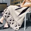 Skirts Winter Retro Geometric A-line Long Knitted Tassels Cashmere Blend Warm Knit
