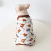 Macacão filhote de cachorro pijamas pet moda dos desenhos animados macacão outono inverno bonito desinger camisa pequeno cão roupas macias bulldog corgi yorkshire