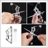 Bow Arrow Mini Bow Miniature Toys For Kids Crossbow Outdoor Game Playset Rostfritt stål Shooting YQ240301