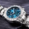 Outros relógios PLADEN Novo para homens luxo aço inoxidável cronógrafo esporte pulso negócio luminoso mergulho masculino relógio dropshipping 2023 q240301