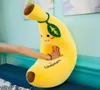 Dorimytrader Großes weiches Simulationsfrucht-Bananen-Plüschkissen, gefülltes Cartoon-Gelb-Bananen-Spielzeugkissen, Geschenk für Kinder, 80 cm, 31 Zoll, 3862525