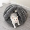 Matten Zelt S L Kaffee Haustiere Winter Abnehmbare Gemütliche Betten Welpen Haustier Katze Weiche Warme Nest Zwinger Bett Höhle Haus Schlafsack Matte Pad