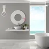 Wall Clocks Bathroom Suction Cup Clock Alarm Waterproof Digital With Decor Shower Hanging Hole