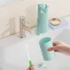 Hållare multifunktionellt rese tandborstefodral med spegelkam handduk tandkräm container tandborste hållare researrangör
