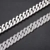 Hip Hop Herrenschmuck Cubana Pass Diamond Tester 18 mm Iced Out Moissanit Cuban Link Chain Halskette mit GRA-Zertifikat