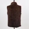 Pelliccia Nuove Donne Naturale Caldo Visone Gilet di Pelliccia Autunno Inverno 100% Genuino Vera Pelliccia di Visone Giacca Senza Maniche Della Signora di Lusso Reale pelliccia di visone Gilet