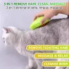 Escova de massagem para gatos, pente elétrico embutido, spray de água macio, silicone macio, remoção de pelos de animais de estimação, acessórios para gatos