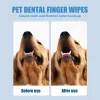 Blöjor husdjur rengöring torkar tandfinger handske torkar tänder ögon tår öron fläck remover våt handdukar hund katt engångsgumpa