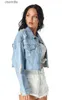 Women's Jackets denim jeans women short cotton jackets woman size XS S M L 240301