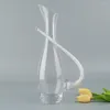 Heupflessen 1100 ml Elegant handgemaakt kristalglas Rode wijn karaffen Beluchter Containerdispenser met diamant Decor Ambachten Servies Karaf