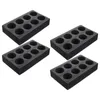 Take Out Containers 4pcs 8-Holes Cup Holder Foam Carrier Tray Drink Takeout Beverage Delivery Tool