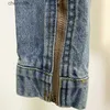 Damenjacken Stilvolle Designer-Kurzjacken aus Denim mit Fransen 240301