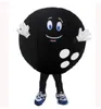 Abito da festival fCostume mascotte palla nera Halloween Natale Abito da festa operato Friuts Volantini pubblicitari Abbigliamento Carnevale Abito unisex per adulti