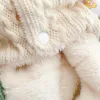Комбинезоны на осень и зиму плюс бархатные брюки с ремешками, толстый костюм для четвероногих собак, одежда для маленьких собак, комбинезоны зеленого и розового цветов для домашних животных