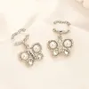 Luxury Pendant Tassel Earrings For Women Butterfly Designer Jewelry Women Stud Earrings Engagement Lovers Gift