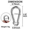 2030 PCS Bahar Snap Hook Paslanmaz Çelik Carabiner Clips Anahtarlık Kamp Yürüyüş Seyahat VC 240223 için Hızlı Hızlı Bağlantı