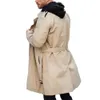 Homens outono inverno cor sólida blusão lapela manga longa bolsos duplos cinto fino ajuste casaco longo outwear 240219