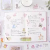 Confezione regalo 40 pezzi di adesivi per scrapbooking abbronzanti Bella ragazza Decorazione diario fai da te Note appiccicose Blocco note Adesivi per telefono deco