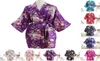 Puseky Silk Satin Floral Cherry Robe Wedding Bride Bridesmaid Pyjamas Short Kimono Robe Night Bath Dressing Gown for Women2610023
