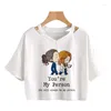 Women's T Shirts Greys Anatomy Shirt Women You're My Person Harajuku Ullzang T-shirts Cartoon Fashion Crop Tops Tee Korean Tshirt Female