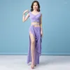 Stage Wear Belly Dance Top Jupe Ensemble Sexy Femmes Vêtements Long Costume Carnaval Disfraces Adultes Carnaval Costume Jupe Longue