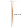 Rangement de cuisine 4 paires de baguettes de cuisson en bois Anti-nouilles friture en bois Extra Long pour Pot 32cm