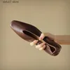 Dress Shoes Women Pumps Slip On Loafers Square Toe Spring Atumn Real Leather Simple Pumps Cowhide Med Heel Elegant Girls Dress Shoes Size 42H2431