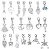 Outros 56 / Set DIY Love Box Set Charm Pulseira Fazendo Kit Frisado Sier Banhado Snake Chain Presente para Meninas e Crianças Drop Delivery Jewe Dh6CP