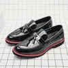 Tassel Loafers men pointed PU daily business formal men shoes