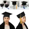 Bérets unisexe diplôme cérémonie université lycée diplôme chapeau 2024 Happy Mortarboard Cap académique