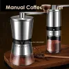 Ferramentas portátil mini moedor de café manual moedor de grãos de café espessura ajustável cerâmica núcleo moagem removível máquina de café ferramenta