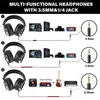 Oneodio filaire professionnel Studio Pro DJ casque avec Microphone sur l'oreille HiFi moniteur musique casque écouteur pour téléphone PC