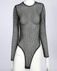 Women039s Jumpsuits Rompers Body Suits For Women Sexy Hollow Out Fishnet Jumpsuit Beachwear Black White Knitted Mesh Hook Cro9001334