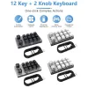 Pads, Bluetooth, kabellos/USB, 12 Tasten, 2 Knöpfe, mechanische Tastatur, 39 Tasten, Gaming-Tastaturkürzel, programmierbare Tastaturtasten, benutzerdefiniertes Makro