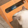 Toys Lshape Cat Scratcher Cat Scraper Съемный деревянный царапин для кошек, тренирующих шлифовальные когтя