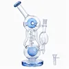 Heady glass bongs Hookah/New Pipe Curved Neck Matrix Bong All Glass Recycling Water Pipe