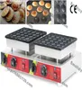 Commercial Use Nonstick 50pcs 110v 220v Electric Dutch Mini Pancakes Poffertjes Machine Baker Maker Iron Mold Pan1894509