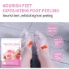 Ferramenta 6 ou 8 pacotes pés esfoliantes máscaras de pé pedicure meias remover pele morta calcanhares pé peeling máscara para casca de pé ferramenta hidratante