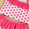 Hondenkleding 1 set huisdier zwempak heldere kleuren polka stip patroon zwemkleding comfortabele strandkledingbenodigdheden