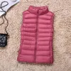 Jackor White Duck Feather Vest Ultralight Herr- och kvinnors kappa ärmlös ner varm Vest Down Jacket Spring Fashion Vest Women Coats