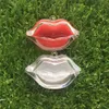 50 st tom läppbalsam Sub Jar Mini 2G Clear Lip Shape Rouge Refillable Container Cosmetic Lipstick Eyeshadow Powder/Blusher Case 240229