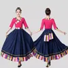 Scen Wear Tibetan Dance Performance Costume For Women Club Night Clothing Ladies Etnic Style Big Swing Chines Traditional Female Party